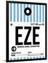 EZE Buenos Aires Luggage Tag I-NaxArt-Framed Art Print