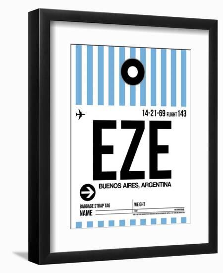 EZE Buenos Aires Luggage Tag I-NaxArt-Framed Art Print