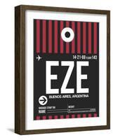 EZE Buenos Aires Luggage Tag II-NaxArt-Framed Art Print