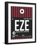 EZE Buenos Aires Luggage Tag II-NaxArt-Framed Art Print