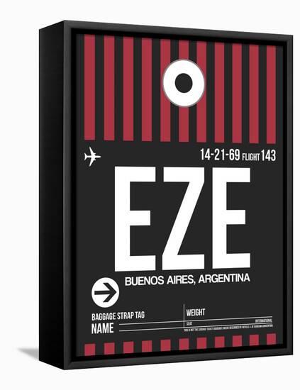 EZE Buenos Aires Luggage Tag II-NaxArt-Framed Stretched Canvas