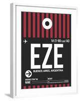 EZE Buenos Aires Luggage Tag II-NaxArt-Framed Art Print