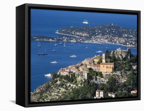 Eze, French Riviera, Cote D'Azur, France-Doug Pearson-Framed Stretched Canvas