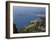 Eze Village and Cap Ferrat, Alpes Maritimes, Provence, Cote d'Azur, French Riviera, France-Sergio Pitamitz-Framed Photographic Print