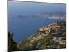 Eze Village and Cap Ferrat, Alpes Maritimes, Provence, Cote d'Azur, French Riviera, France-Sergio Pitamitz-Mounted Photographic Print