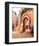 Eze Village Café, France-Haixia Liu-Framed Art Print