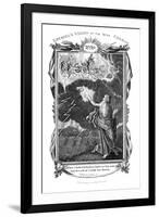 Ezekiel's Vision of a Chariot in the Sky and a Hand in the Clouds Holding Out a Book to Him, 1804-null-Framed Giclee Print