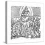 Ezekiel's Vision of Chariot in Sky, C614 BC-null-Stretched Canvas