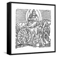 Ezekiel's Vision of Chariot in Sky, C614 BC-null-Framed Stretched Canvas