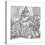 Ezekiel's Vision of Chariot in Sky, C614 BC-null-Stretched Canvas