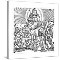 Ezekiel's Vision of Chariot in Sky, C614 BC-null-Stretched Canvas