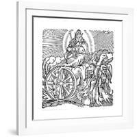 Ezekiel's Vision of Chariot in Sky, C614 BC-null-Framed Giclee Print