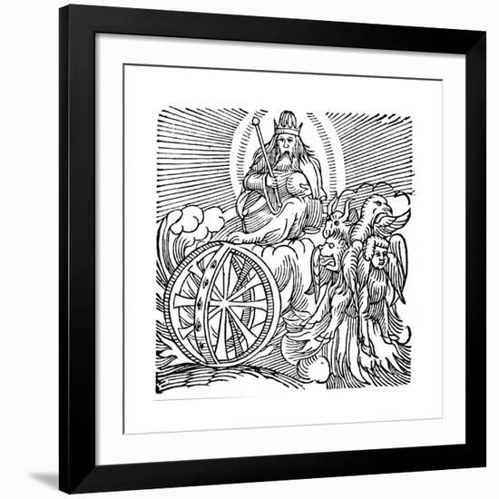 Ezekiel's Vision of Chariot in Sky, C614 BC-null-Framed Giclee Print