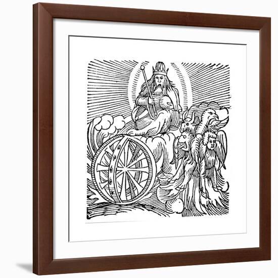 Ezekiel's Vision of Chariot in Sky, C614 BC-null-Framed Giclee Print