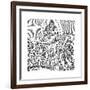 Ezekiel's Vision of Chariot in Sky, C614 BC-null-Framed Giclee Print