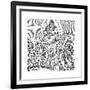 Ezekiel's Vision of Chariot in Sky, C614 BC-null-Framed Giclee Print