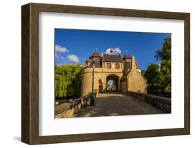 Ezelpoort or Donkey's gate, fortified gate, Bruges, West Flanders, Belgium.-Michael DeFreitas-Framed Photographic Print