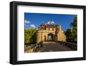 Ezelpoort or Donkey's gate, fortified gate, Bruges, West Flanders, Belgium.-Michael DeFreitas-Framed Photographic Print