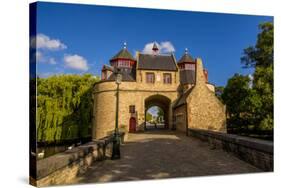 Ezelpoort or Donkey's gate, fortified gate, Bruges, West Flanders, Belgium.-Michael DeFreitas-Stretched Canvas