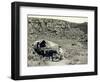 Ezra Meeker with Wagon-Asahel Curtis-Framed Giclee Print