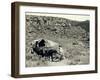 Ezra Meeker with Wagon-Asahel Curtis-Framed Giclee Print