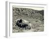 Ezra Meeker with Wagon-Asahel Curtis-Framed Giclee Print