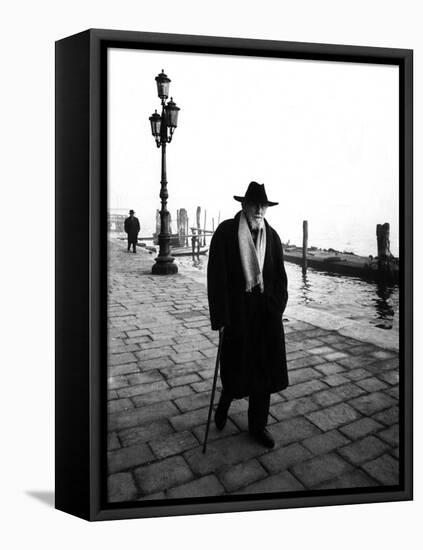 Ezra Pound in Venice-Walter Mori-Framed Stretched Canvas