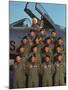 F-100 Pilots of 613th Tactical Fighter Squadron on Base-Larry Burrows-Mounted Premium Photographic Print