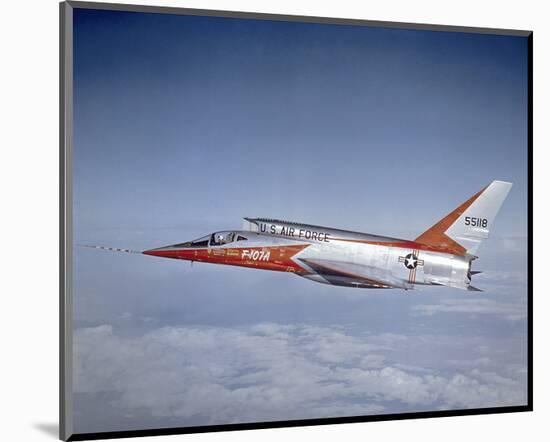 F-100 Super Sabre fighter-bomber-null-Mounted Art Print
