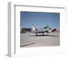 F-100 Super Sabre supersonic plane-null-Framed Art Print