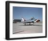 F-100 Super Sabre supersonic plane-null-Framed Art Print