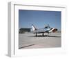 F-100 Super Sabre supersonic plane-null-Framed Art Print