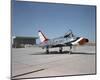 F-100 Super Sabre supersonic plane-null-Mounted Art Print