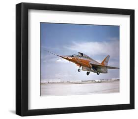 F-107 at take off-null-Framed Art Print