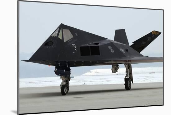 F-117 Nighthawk Stealth Fighter at its Retirement Ceremony, Ohio, 2009-null-Mounted Photo