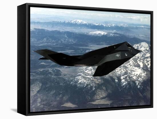 F-117A Nighthawk First Operational Aircraft Designed with Stealth Technology, 1983-null-Framed Stretched Canvas