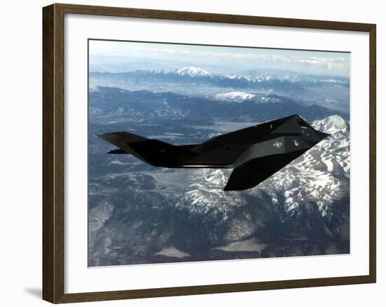 F-117A Nighthawk First Operational Aircraft Designed with Stealth Technology, 1983-null-Framed Photo