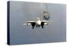 F-14 Tomcat Fighter after Takes Off from USS America, 1984-null-Stretched Canvas