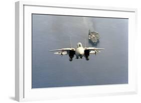 F-14 Tomcat Fighter after Takes Off from USS America, 1984-null-Framed Photo