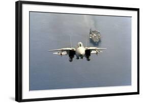 F-14 Tomcat Fighter after Takes Off from USS America, 1984-null-Framed Photo