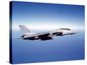 F-14A Tomcat in Flight Above the Pacific Ocean-Stocktrek Images-Stretched Canvas