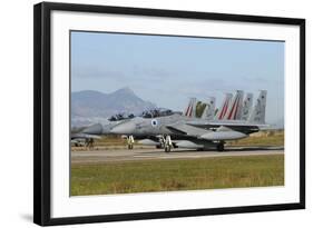 F-15D Baz from the Israeli Air Force at Decimomannu Air Base, Italy-Stocktrek Images-Framed Photographic Print