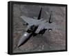 F-15E Strike Eagle (In Air) Art Poster Print-null-Framed Poster