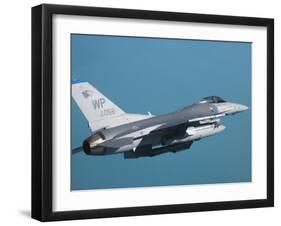 F-16 Fighting Falcon-Stocktrek Images-Framed Photographic Print