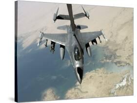 F-16 Fighting Falcon-Stocktrek Images-Stretched Canvas