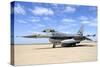 F-16A Falcon from the Portuguese Air Force at Moron Air Base, Spain-Stocktrek Images-Stretched Canvas