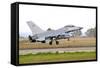 F-16A Mlu Falcon from the Royal Danish Air Force Landing at Grosseto Air Base-Stocktrek Images-Framed Stretched Canvas