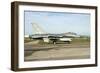 F-16A Mlu Falcon from the Royal Danish Air Force Taxiing at Grosseto Air Base-Stocktrek Images-Framed Photographic Print