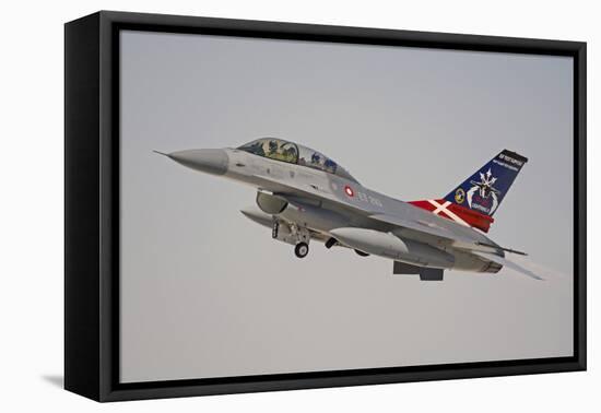 F-16B Fighting Falcon of the Royal Danish Air Force-Stocktrek Images-Framed Stretched Canvas