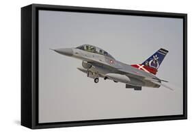 F-16B Fighting Falcon of the Royal Danish Air Force-Stocktrek Images-Framed Stretched Canvas